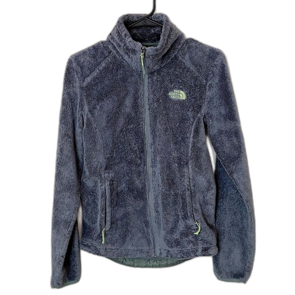 The North Face Women’s Green Soft Cozy Zip-Up Fleece Jacket Size Extra Small - Picture 1 of 9